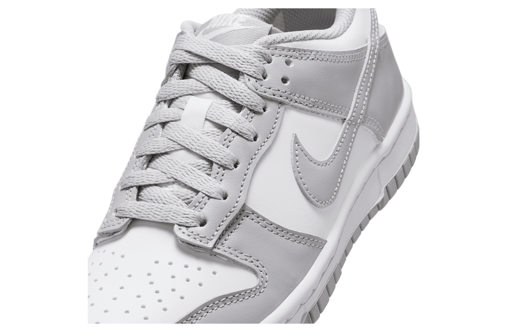 Nike Dunk Low GS White / Light Smoke Grey - Image 7