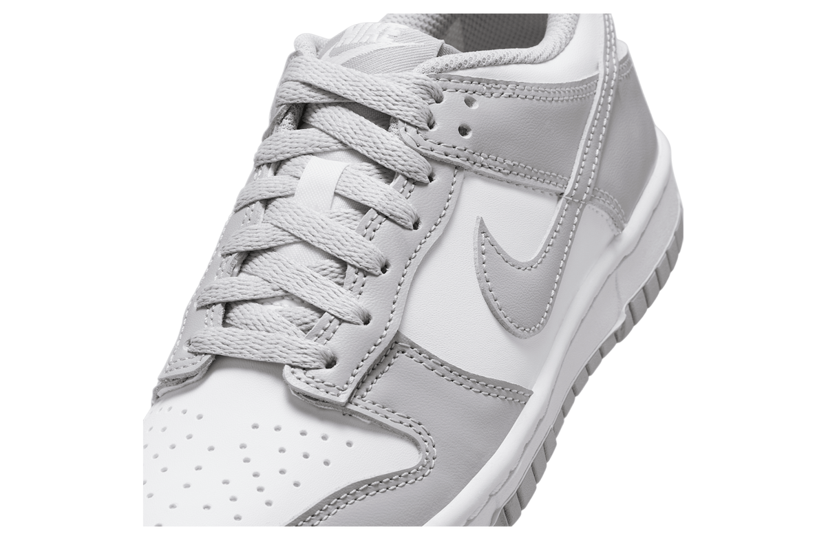 Nike Dunk Low GS White / Light Smoke Grey - Image 7