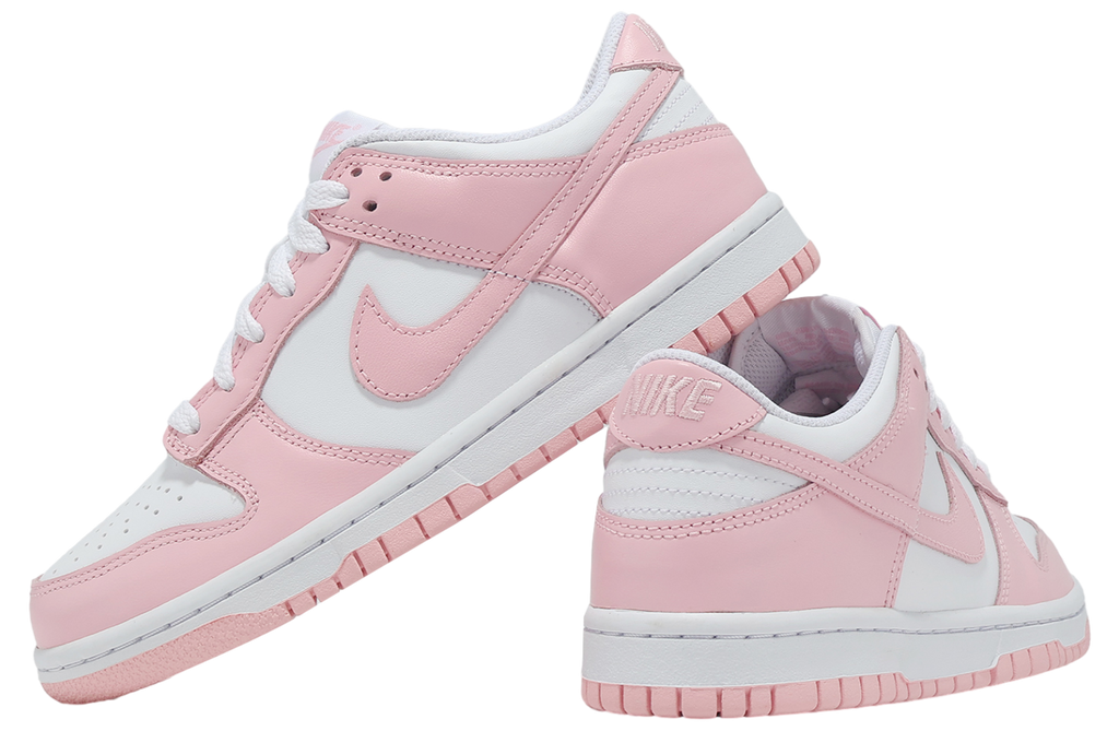 Nike Dunk Low GS White / Med Soft Pink - Image 7