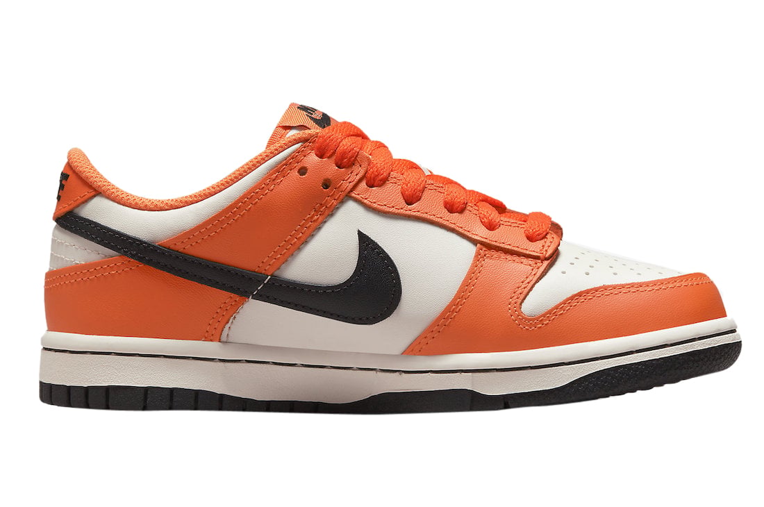 Nike Dunk Low GS White Orange Black - Image 3