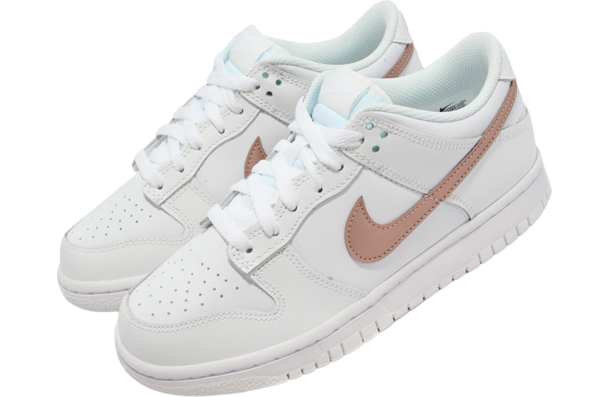 Nike Dunk Low GS White Pink - Image 8