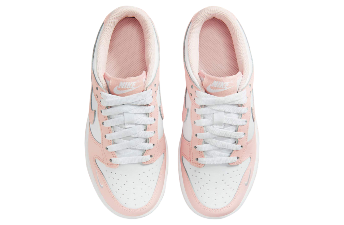 Nike Dunk Low GS White / Washed Coral - Image 3