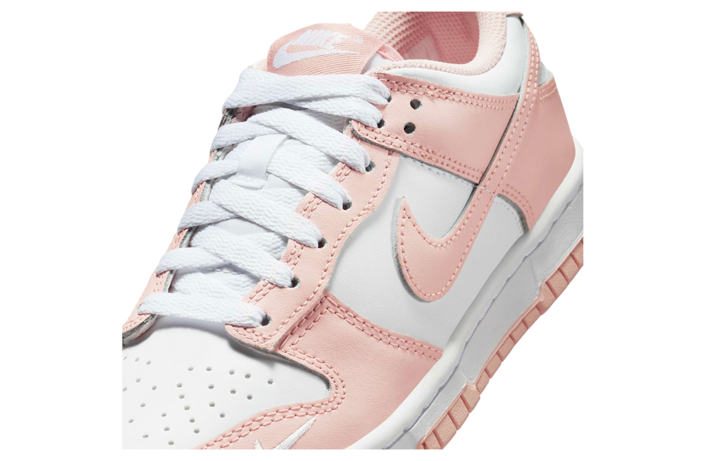 Nike Dunk Low GS White / Washed Coral - Image 6