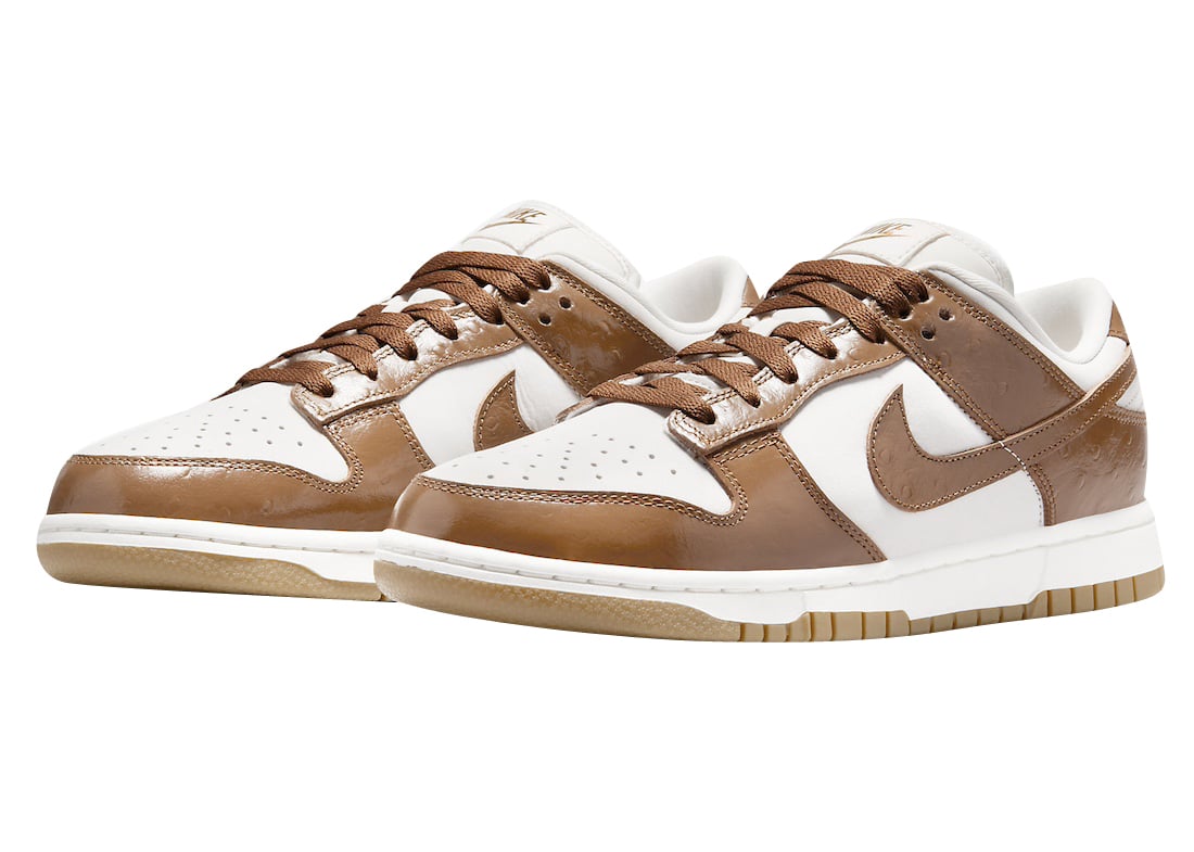 Nike Dunk Low LX WMNS Brown Ostrich - Image 2