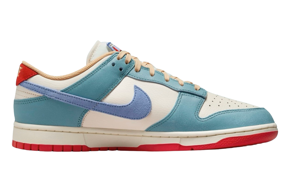Nike Dunk Low Pale Ivory Denim Turquoise - Image 3