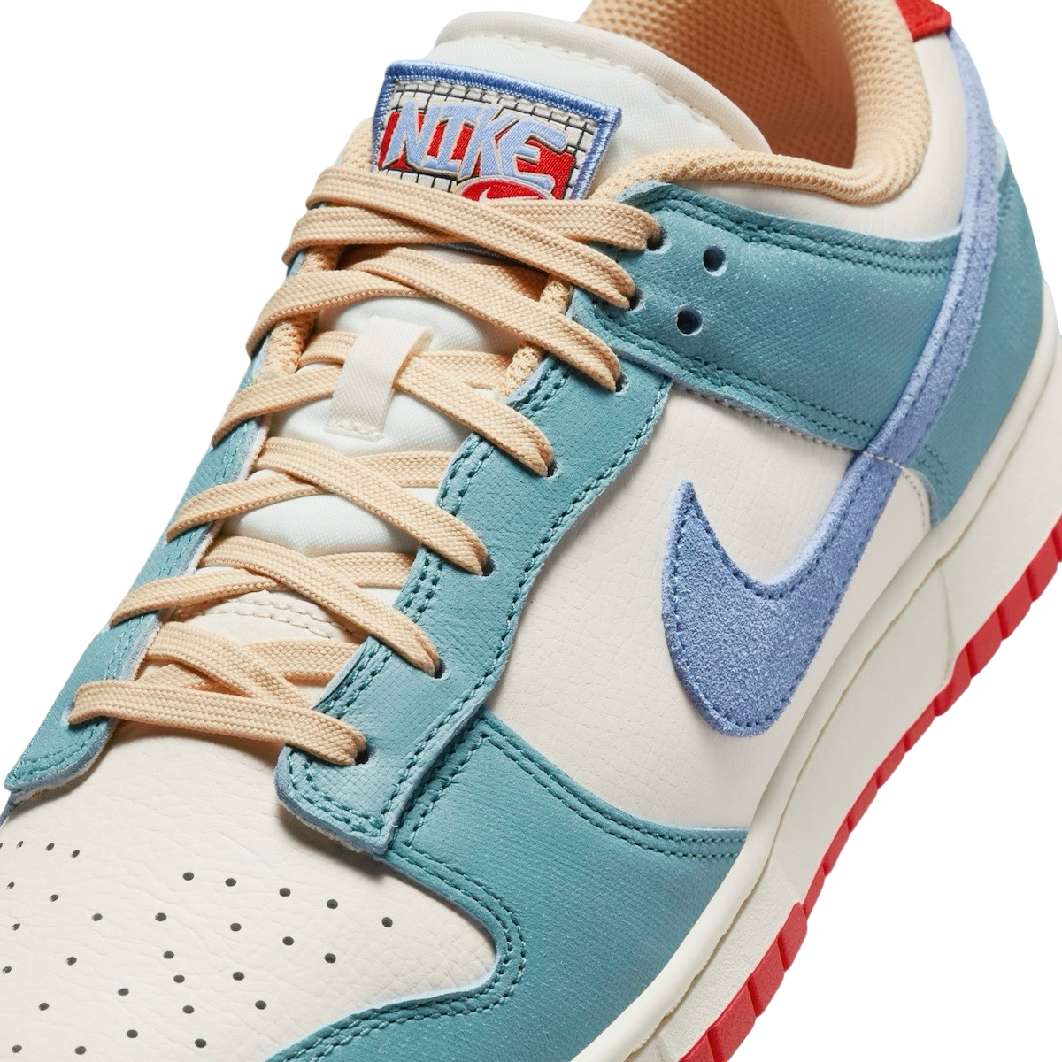 Nike Dunk Low Pale Ivory Denim Turquoise - Image 7