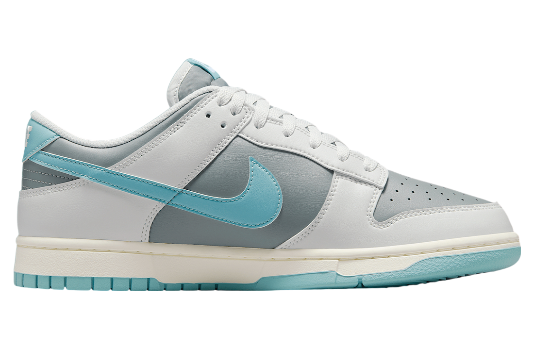Nike Dunk Low Photon Dust / Denim Turquoise - Image 3