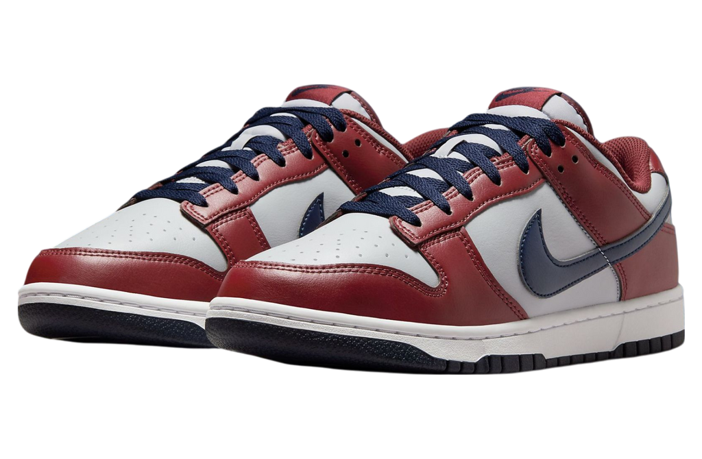 Nike Dunk Low Reboots Grey / Burgundy / Navy - Image 2