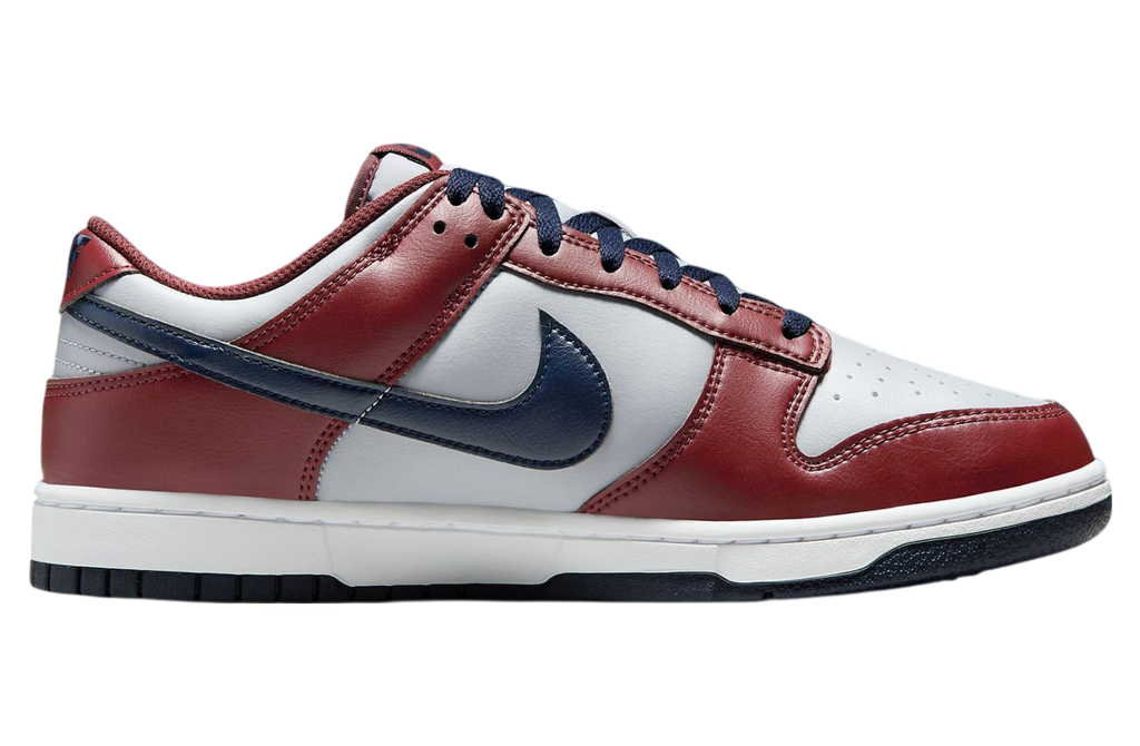 Nike Dunk Low Reboots Grey / Burgundy / Navy - Image 3