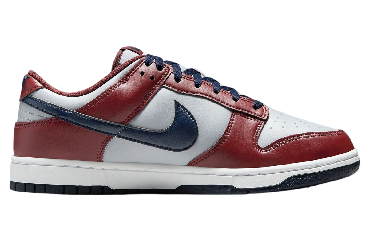 Nike Dunk Low Reboots Grey / Burgundy / Navy - Image 3