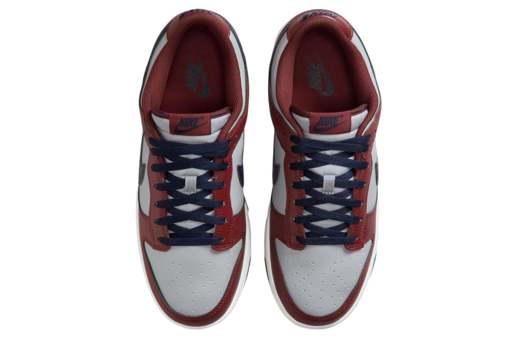 Nike Dunk Low Reboots Grey / Burgundy / Navy - Image 4