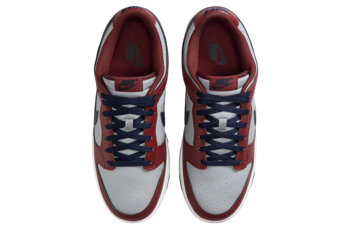 Nike Dunk Low Reboots Grey / Burgundy / Navy - Image 4