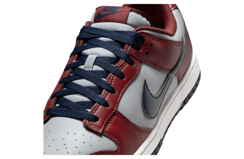 Nike Dunk Low Reboots Grey / Burgundy / Navy - Image 7