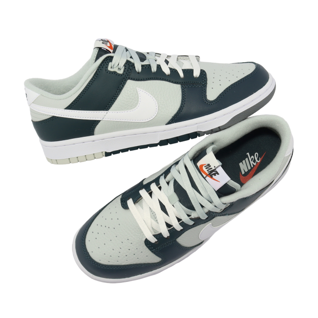 Nike Dunk Low Retro PRM Deep Jungle / Light Silver - Image 6