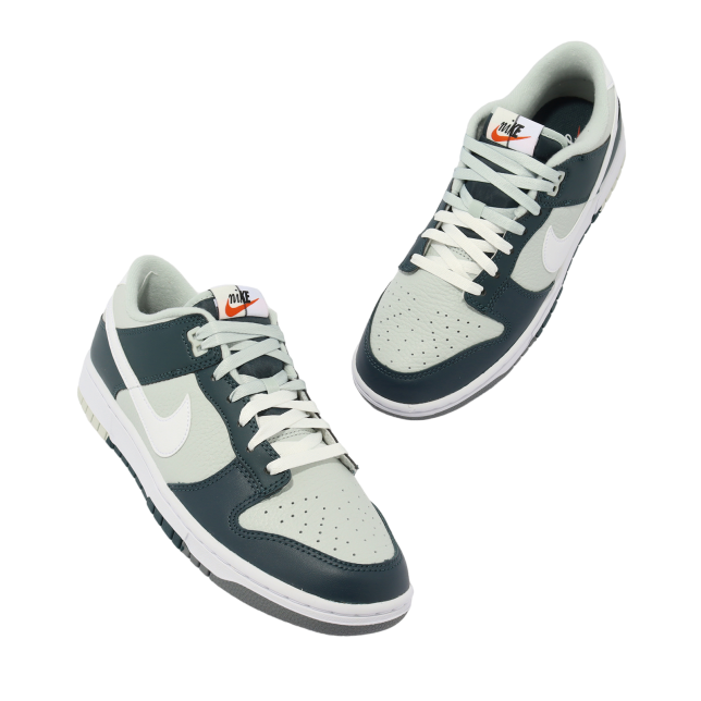 Nike Dunk Low Retro PRM Deep Jungle / Light Silver - Image 7