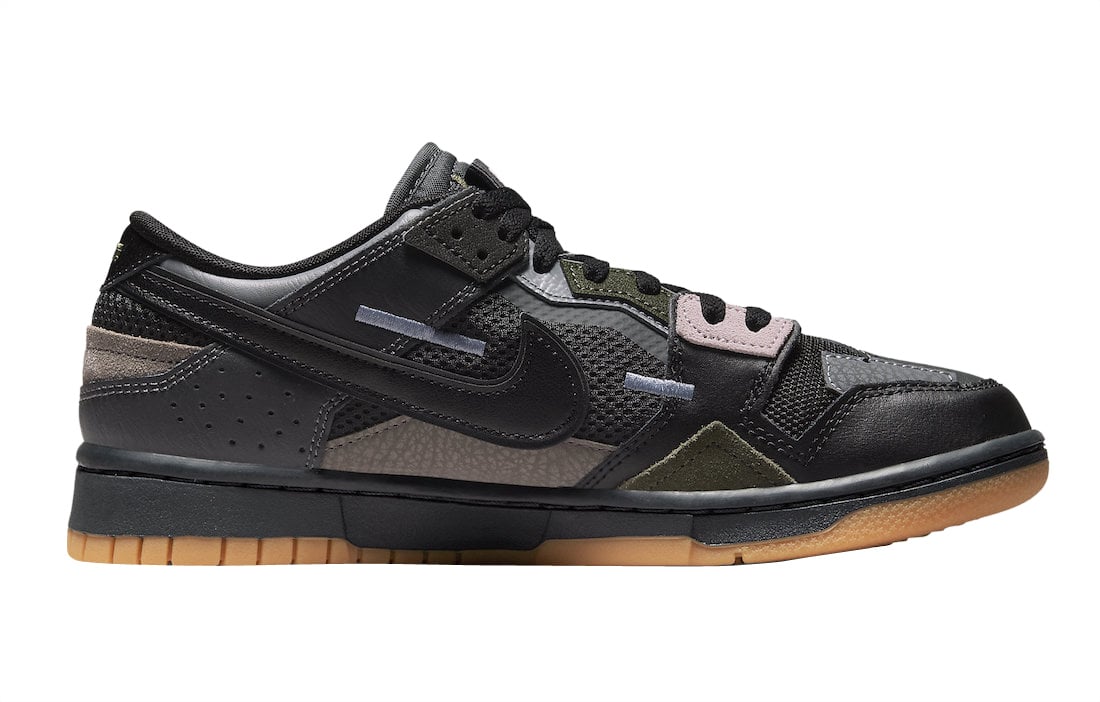 Nike Dunk Low Scrap Black Gum - Image 3
