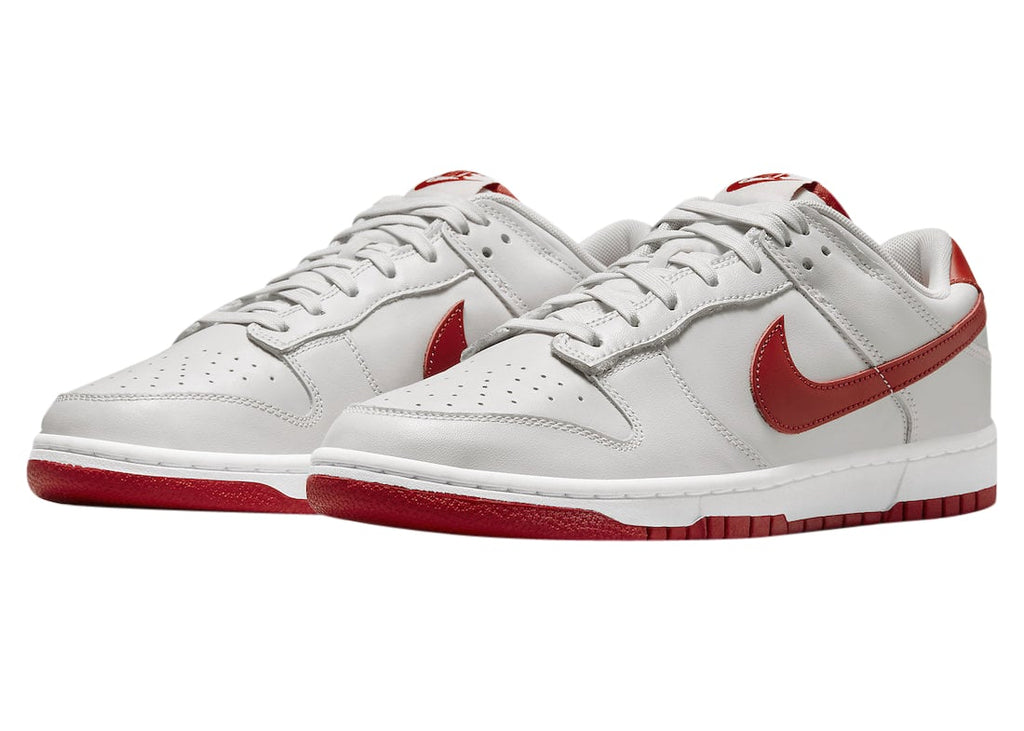 Nike Dunk Low Vast Grey Varsity Red - Image 2