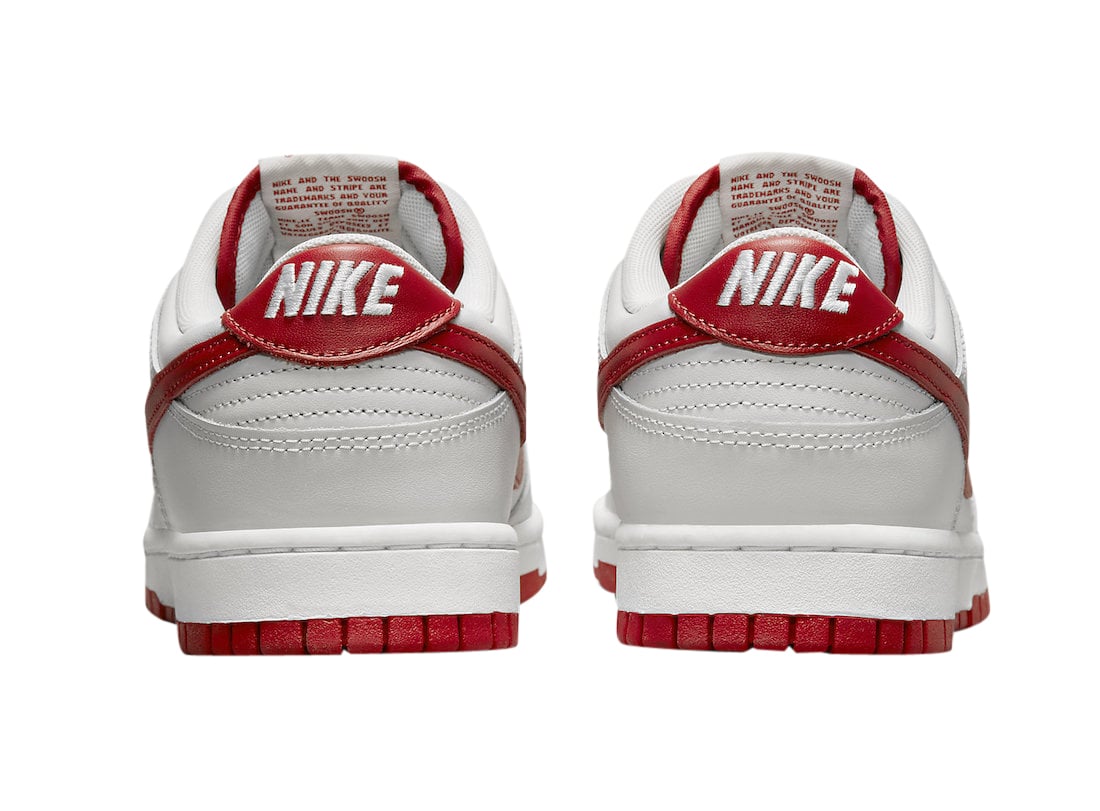 Nike Dunk Low Vast Grey Varsity Red - Image 5