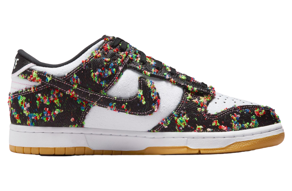 Nike Dunk Low White / Black / Gum Yellow - Image 4