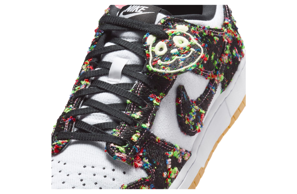 Nike Dunk Low White / Black / Gum Yellow - Image 8