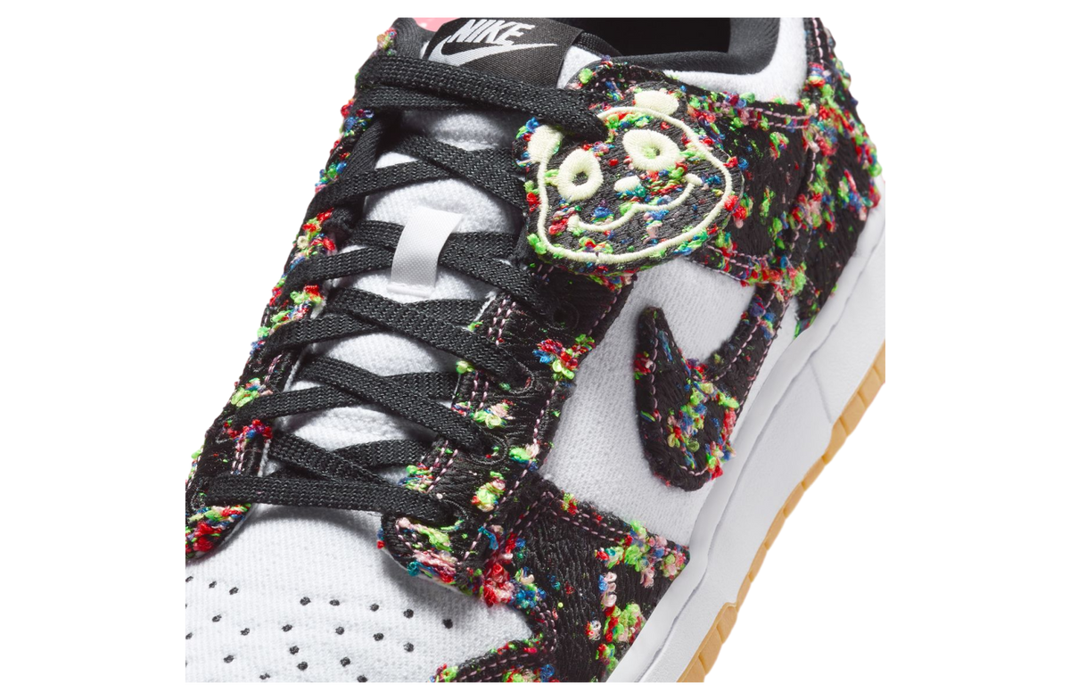 Nike Dunk Low White / Black / Gum Yellow - Image 8