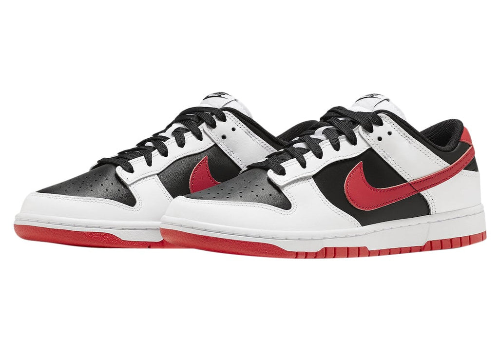 Nike Dunk Low White Black University Red - Image 2