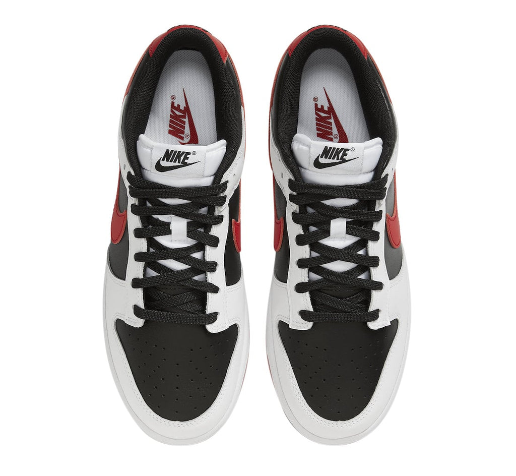 Nike Dunk Low White Black University Red - Image 4