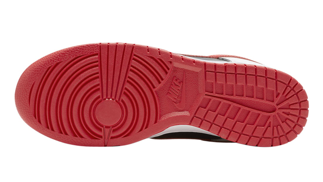 Nike Dunk Low White Black University Red - Image 6