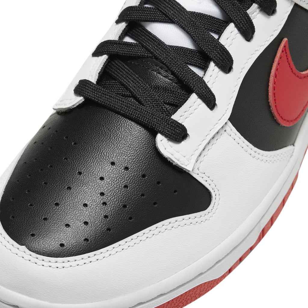 Nike Dunk Low White Black University Red - Image 7