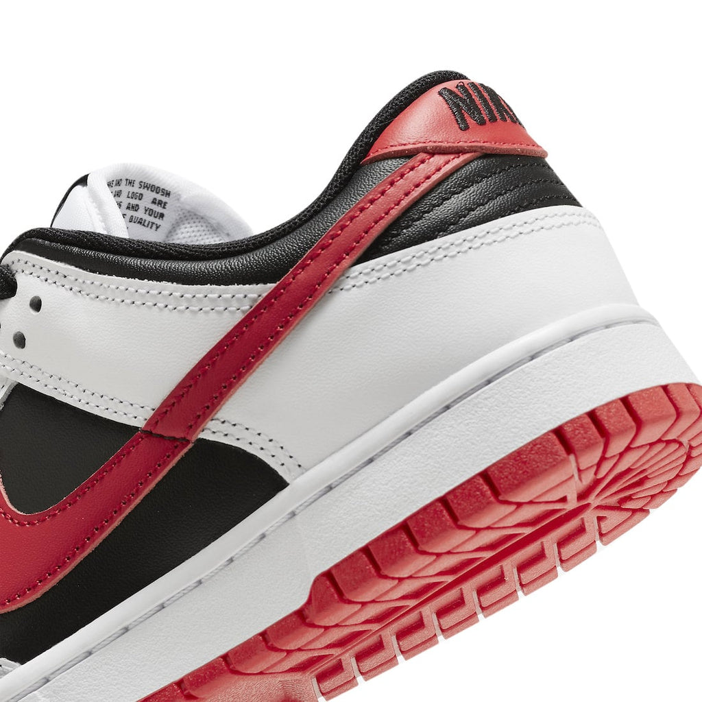 Nike Dunk Low White Black University Red - Image 8