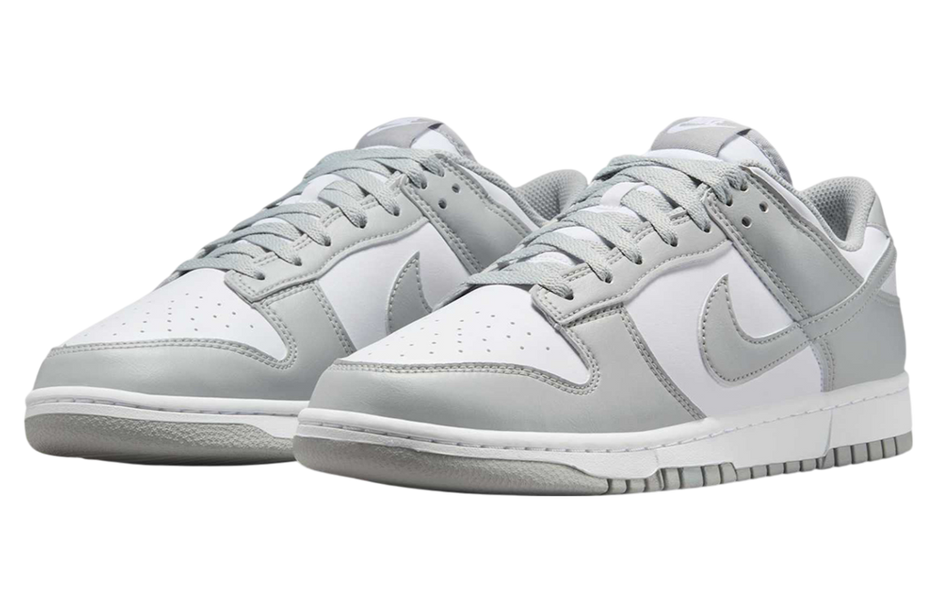 Nike Dunk Low White / Light Smoke Grey - Image 2