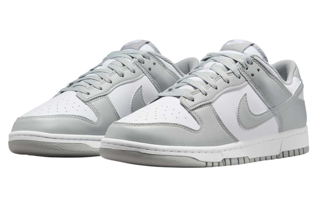 Nike Dunk Low White / Light Smoke Grey - Image 2