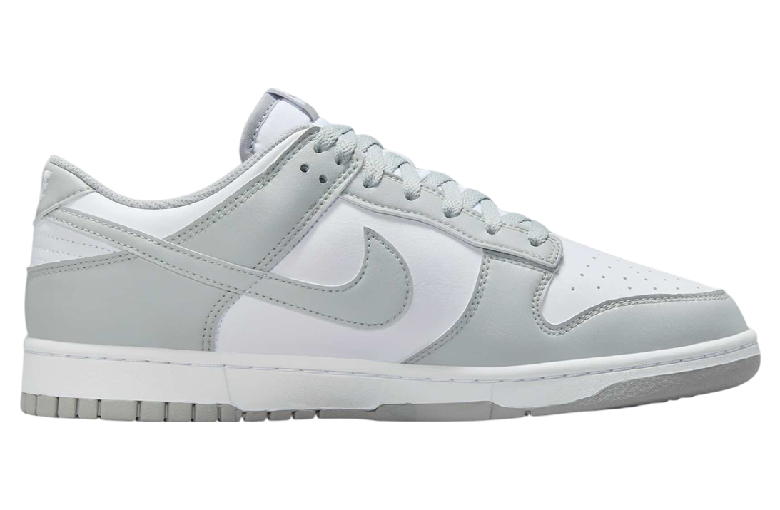 Nike Dunk Low White / Light Smoke Grey - Image 3