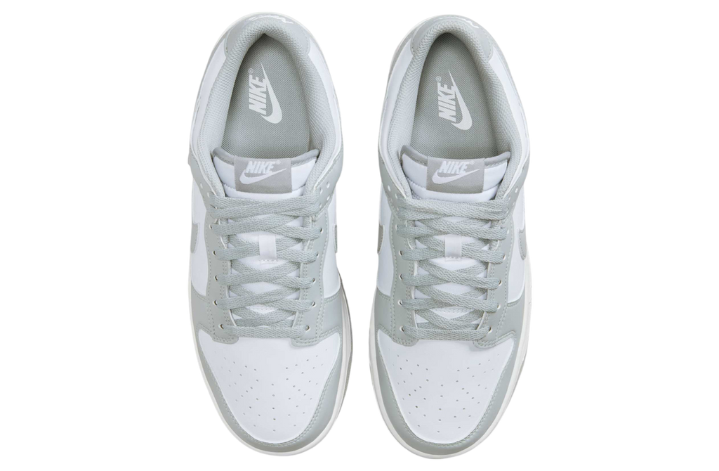 Nike Dunk Low White / Light Smoke Grey - Image 4