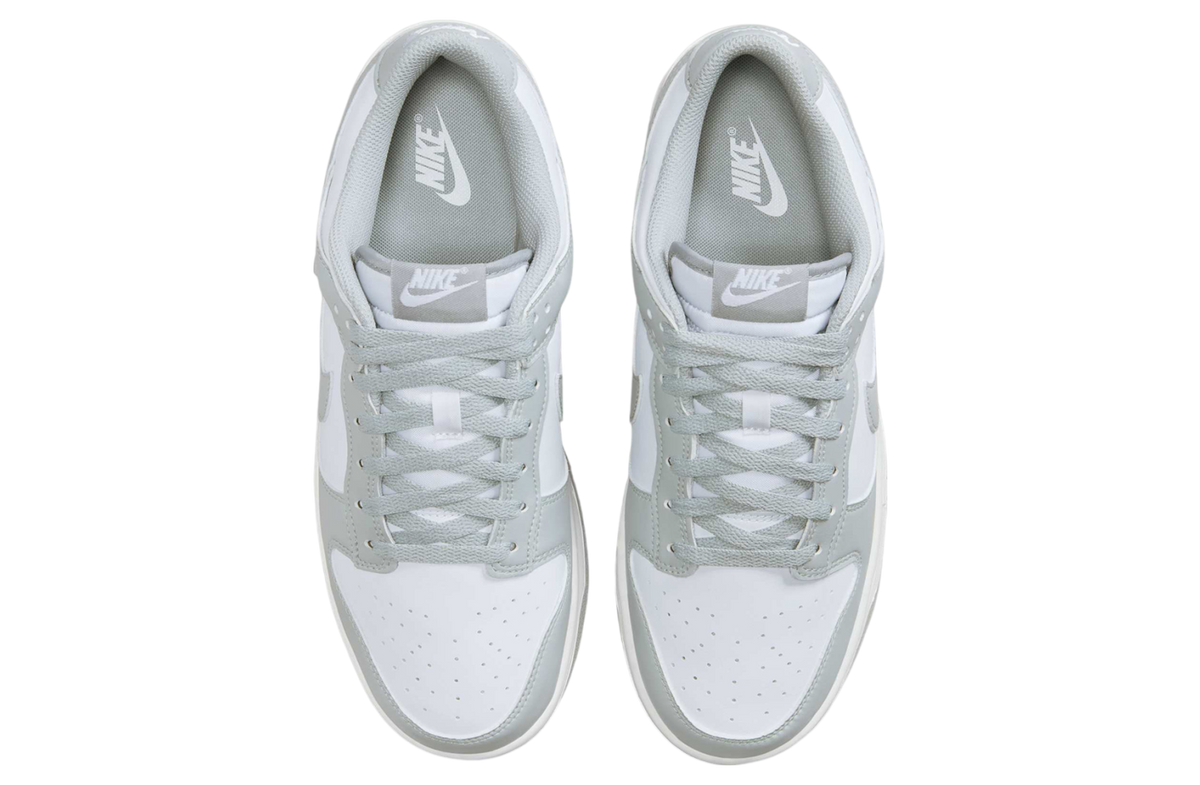 Nike Dunk Low White / Light Smoke Grey - Image 4