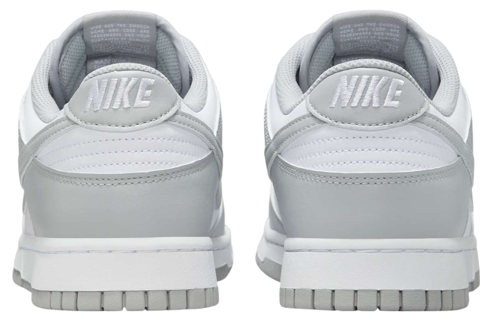 Nike Dunk Low White / Light Smoke Grey - Image 5