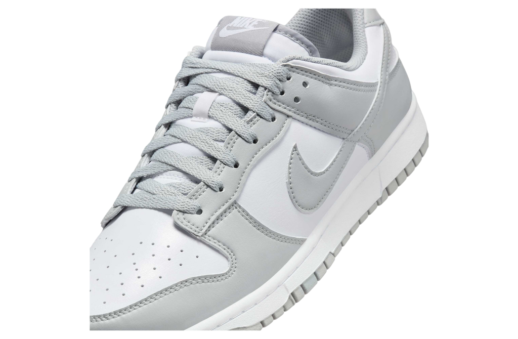 Nike Dunk Low White / Light Smoke Grey - Image 7