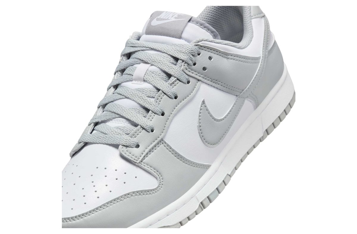 Nike Dunk Low White / Light Smoke Grey - Image 7