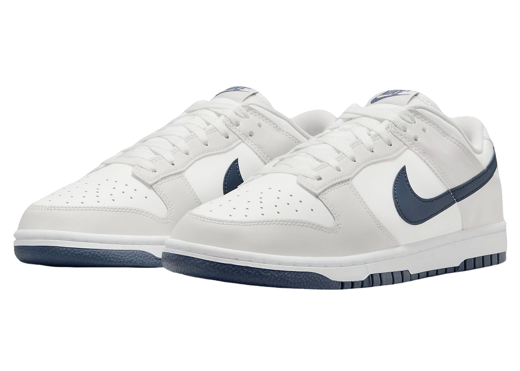 Nike Dunk Low White Midnight Navy - Image 2