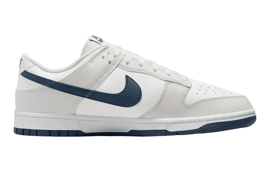 Nike Dunk Low White Midnight Navy - Image 3