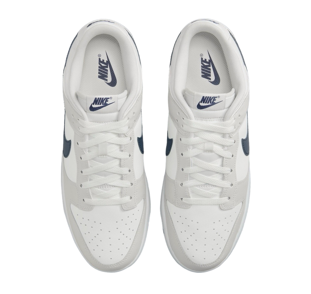 Nike Dunk Low White Midnight Navy - Image 4