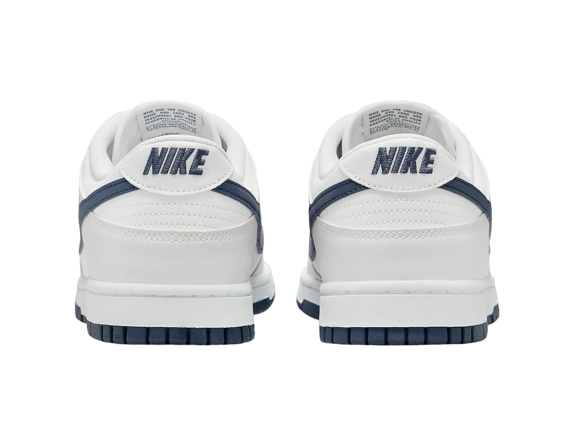 Nike Dunk Low White Midnight Navy - Image 5