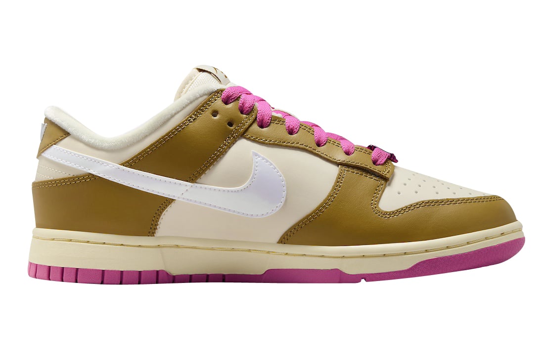Nike Dunk Low WMNS Just Do It Bronzine Playful Pink - Image 3