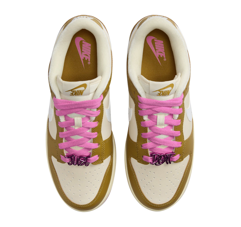 Nike Dunk Low WMNS Just Do It Bronzine Playful Pink - Image 4