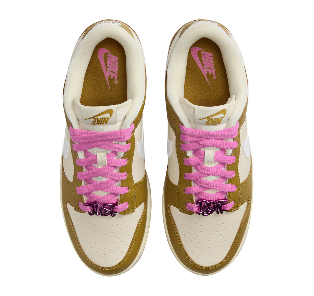 Nike Dunk Low WMNS Just Do It Bronzine Playful Pink - Image 4