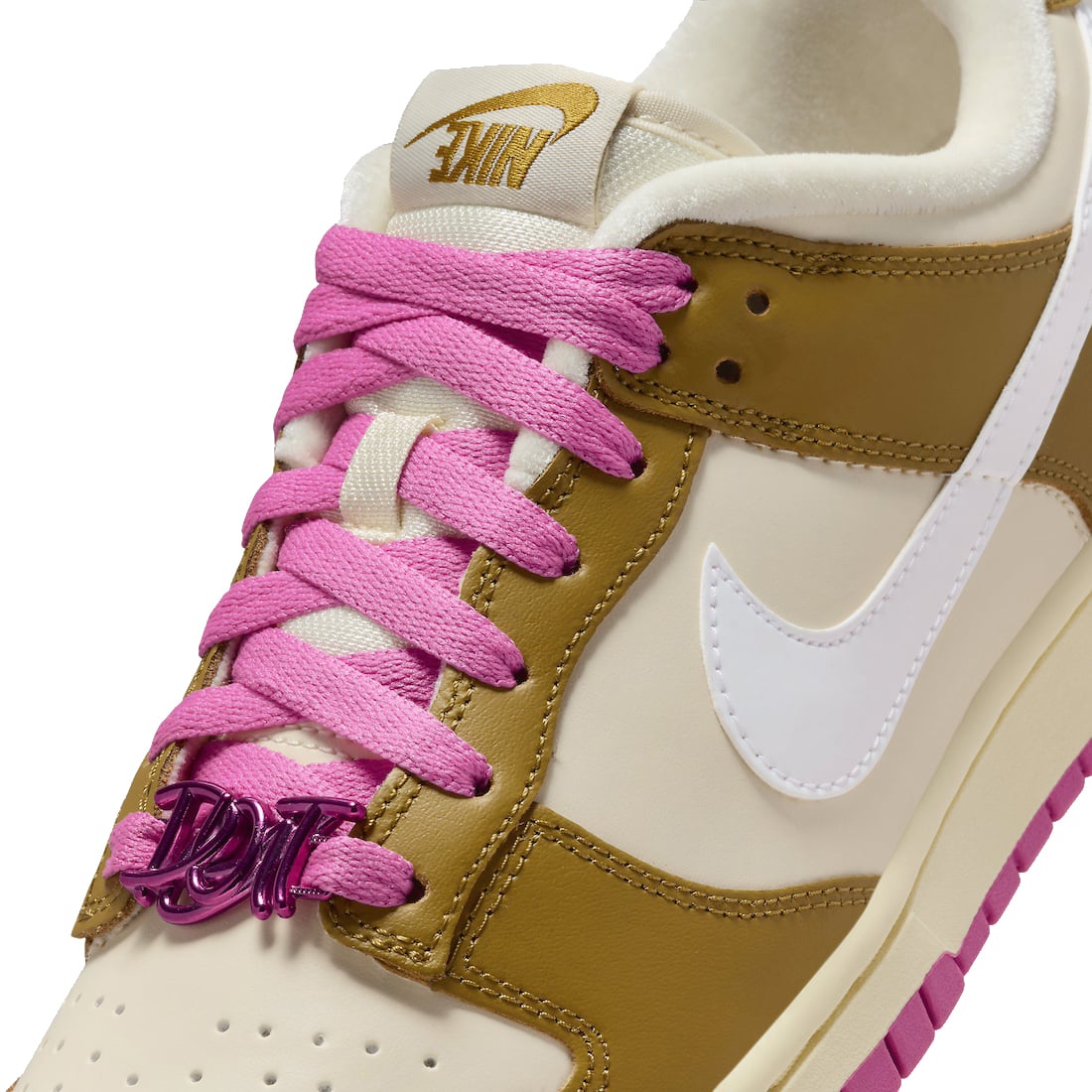 Nike Dunk Low WMNS Just Do It Bronzine Playful Pink - Image 7