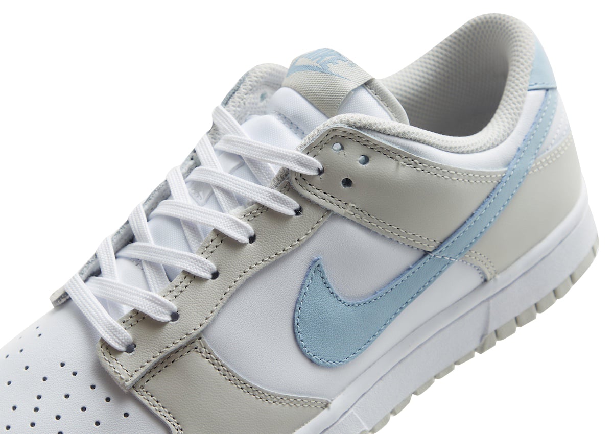 Nike Dunk Low WMNS Light Bone Light Armory Blue - Image 6