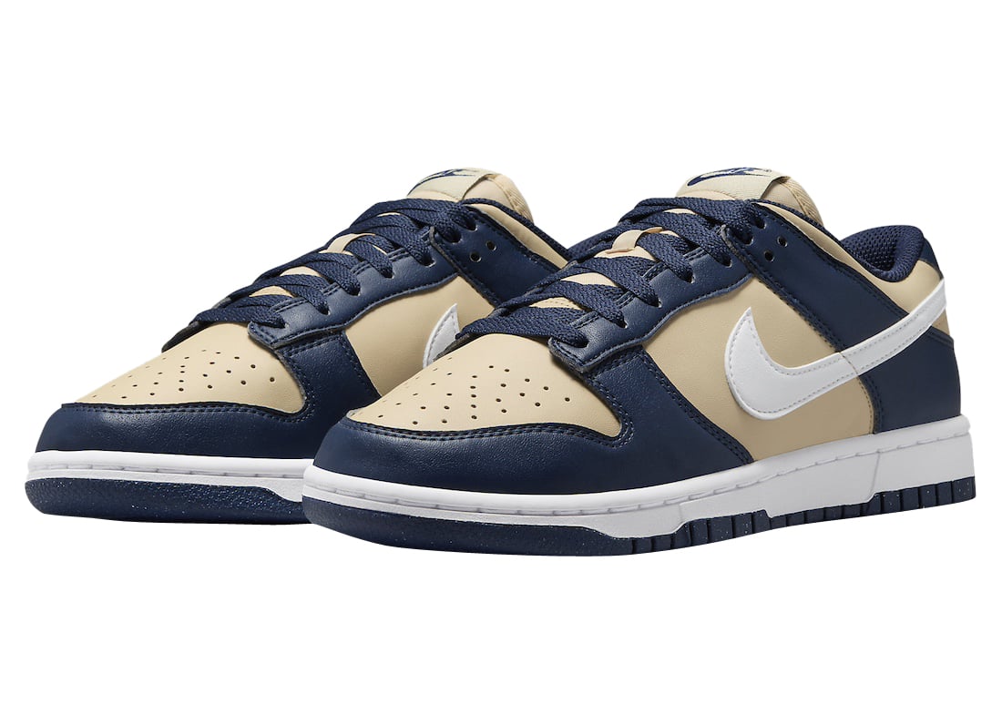 Nike Dunk Low WMNS Next Nature Midnight Navy Team Gold - Image 2