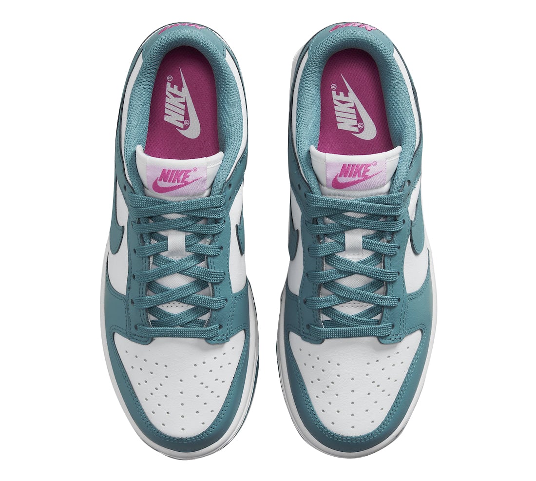 Nike Dunk Low WMNS Teal White - Image 4