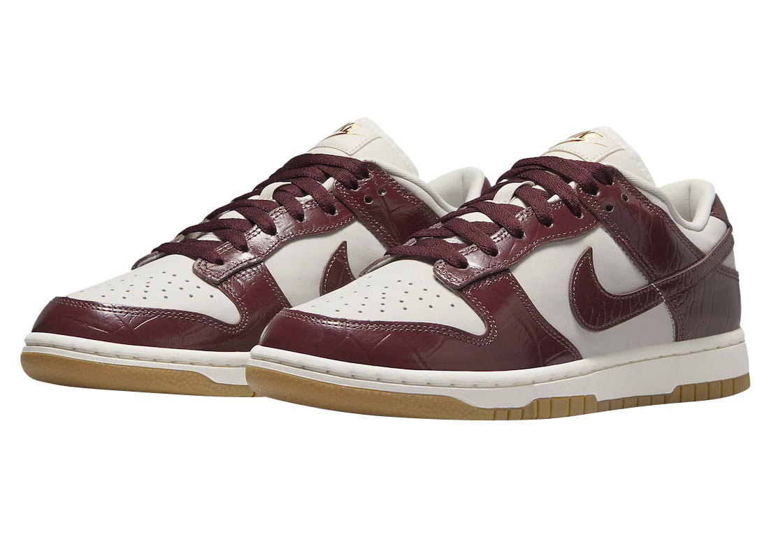 Nike Dunk Low WMNS Team Red Croc - Image 2